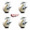 Service Caster 5 Inch Nylon Swivel Caster Set with Roller Bearings and Brakes SCC SCC-20S520-NYR-TLB-4 - alternate 4